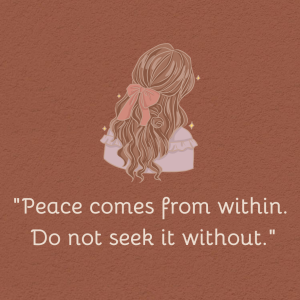 Peace comes from within